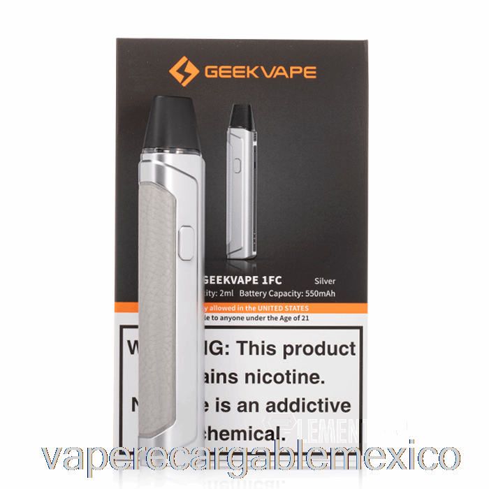 Vape Recargable Geek Vape Aegis One & 1fc Pod System [1fc] Plateado